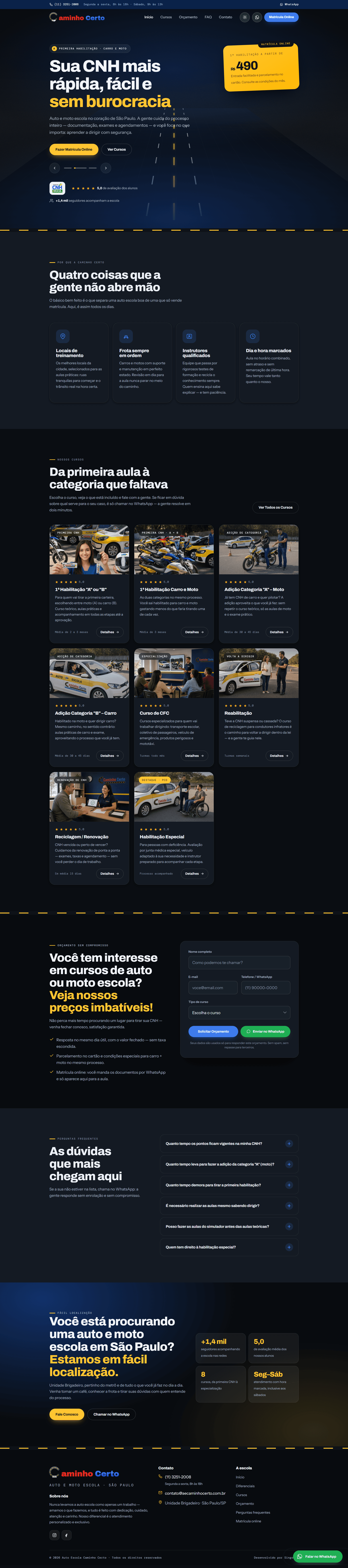 Site Caminho Certo